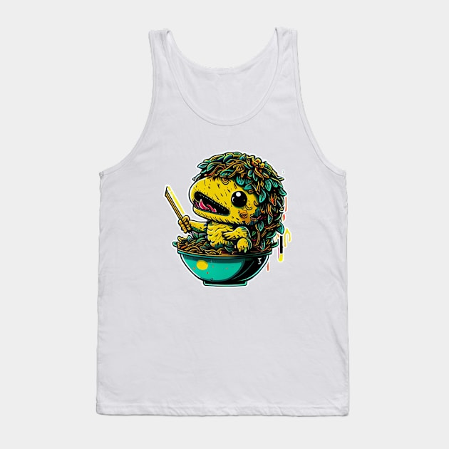 Ramen Agumon Tank Top by gblackid